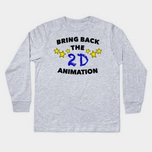 2D Animation Kids Long Sleeve T-Shirt